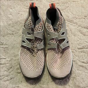 Mesh Pink and Gray Sneakers